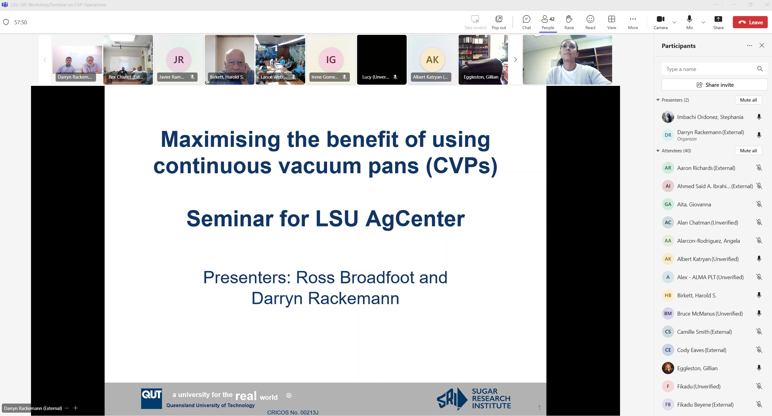 Virtual Seminar on Continuous Vacuum Pan Operations Enhances Industry Expertise